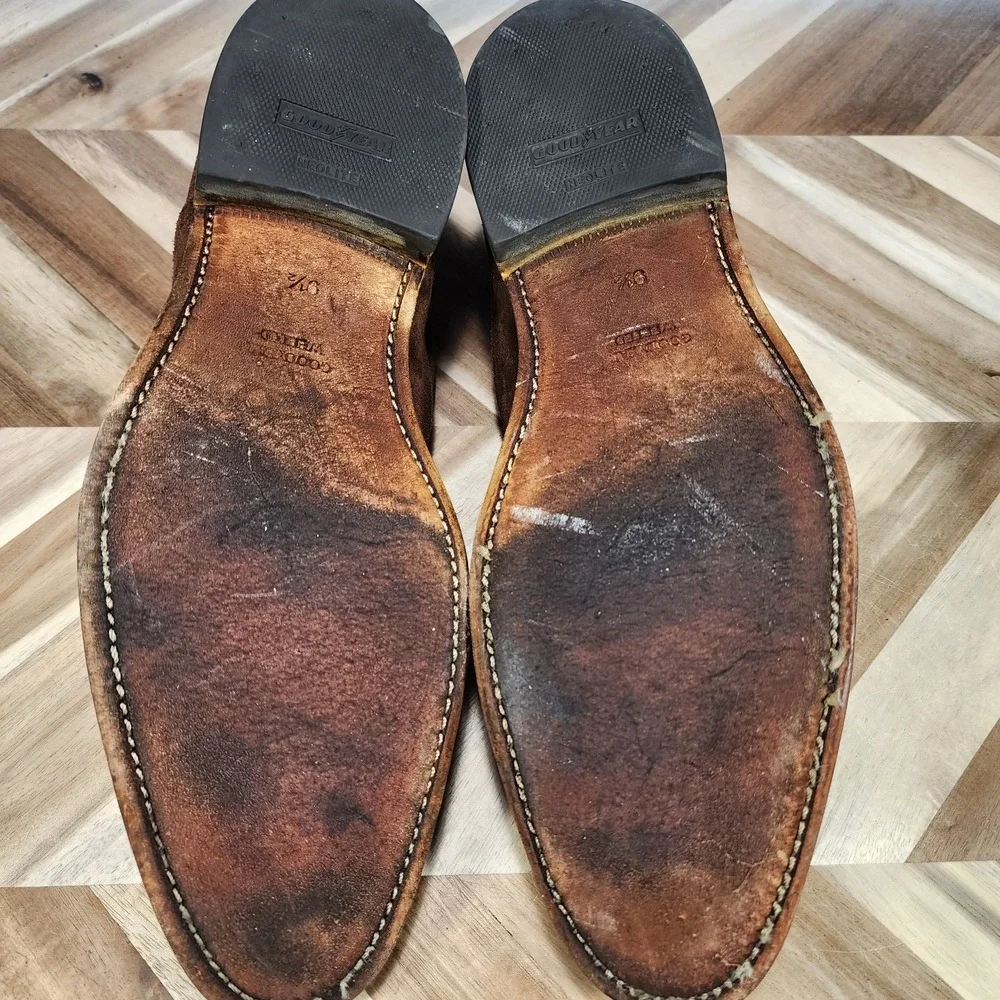Charles Tyrwhitt Brown Suede Brogue Cap Toe Oxford Shoes Men's UK 8.5 / US 9.5